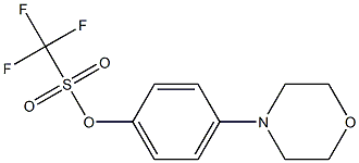 Trifluoromethanesulfonic acid 4-morpholinophenyl ester Struktur