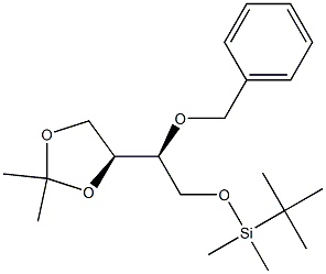 (2S,3S)-3-Benzyloxy-4-(tert-butyldimethylsilyloxy)-1,2-isopropylidenebisoxybutane Struktur