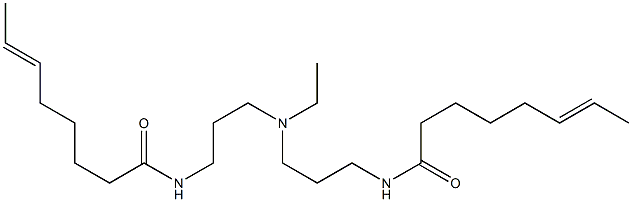 N,N'-[Ethyliminobis(3,1-propanediyl)]bis(6-octenamide) Struktur