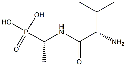 [(S)-1-(L-Valylamino)ethyl]phosphonic acid Struktur