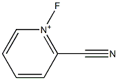 2-Cyano-1-fluoropyridinium Struktur