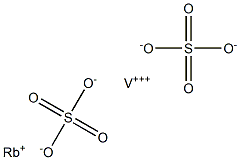 Rubidium vanadium(III) sulfate Struktur