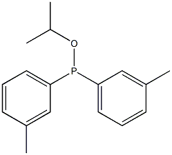 Di(3-methylphenyl)phosphinous acid isopropyl ester Struktur