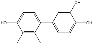 2',3'-Dimethyl-1,1'-biphenyl-3,4,4'-triol Struktur