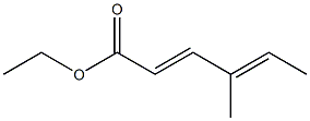 (4E)-4-Methyl-2,4-hexadienoic acid ethyl ester Struktur