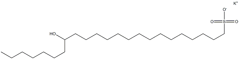 16-Hydroxytricosane-1-sulfonic acid potassium salt Struktur