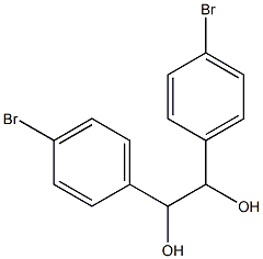 1,2-Bis(4-bromophenyl)ethylene glycol Struktur