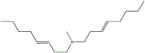 N-Methyl-N,N-di(3-octenyl)amine Struktur