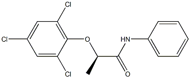 [R,(+)]-2-(2,4,6-Trichlorophenoxy)-N-phenylpropionamide Struktur