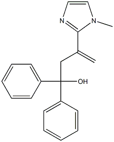 2-(4-Hydroxy-4,4-diphenyl-1-buten-2-yl)-1-methyl-1H-imidazole Struktur