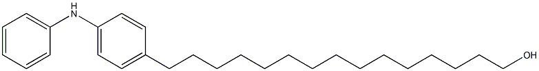 4-(15-Hydroxypentadecyl)phenylphenylamine Struktur