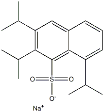 2,3,8-Triisopropyl-1-naphthalenesulfonic acid sodium salt Struktur