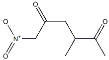 6-Nitro-3-methylhexane-2,5-dione Struktur