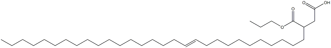 3-(11-Nonacosenyl)succinic acid 1-hydrogen 4-propyl ester Struktur