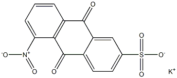 5-Nitro-9,10-dihydro-9,10-dioxoanthracene-2-sulfonic acid potassium salt Struktur