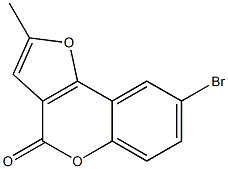 8-Bromo-2-methyl-4H-furo[3,2-c][1]benzopyran-4-one Struktur