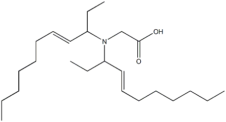 N,N-Di(4-undecen-3-yl)aminoacetic acid Struktur