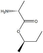 (R)-2-Aminopropanoic acid (R)-1-methylpropyl ester Struktur