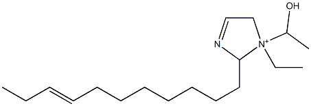 1-Ethyl-1-(1-hydroxyethyl)-2-(8-undecenyl)-3-imidazoline-1-ium Struktur