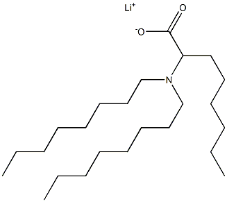 2-(Dioctylamino)octanoic acid lithium salt Struktur