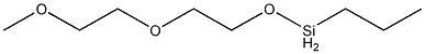 Propyl[2-(2-methoxyethoxy)ethoxy]silane Struktur