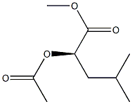 [R,(+)]-2-Acetyloxy-4-methylvaleric acid methyl ester Struktur