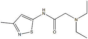 N-(3-Methyl-5-isothiazolyl)-2-(diethylamino)acetamide Struktur