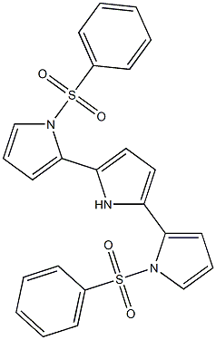 2,5-Bis(1-phenylsulfonyl-1H-pyrrol-2-yl)-1H-pyrrole Struktur