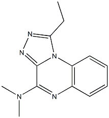 4-Dimethylamino-1-ethyl[1,2,4]triazolo[4,3-a]quinoxaline Struktur