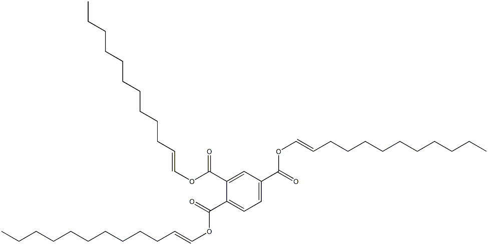 1,2,4-Benzenetricarboxylic acid tri(1-dodecenyl) ester Struktur