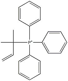 Triphenyl(1,1-dimethyl-2-propenyl)phosphonium Struktur