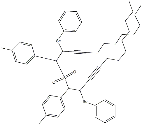 (4-Methylphenyl)(2-phenylseleno-3-dodecynyl) sulfone Struktur