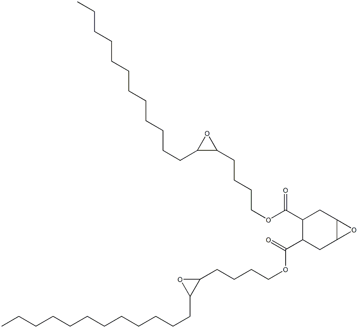 7-Oxabicyclo[4.1.0]heptane-3,4-dicarboxylic acid bis(5,6-epoxyoctadecan-1-yl) ester Struktur