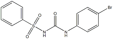 1-(4-Bromophenyl)-3-(phenylsulfonyl)urea Struktur