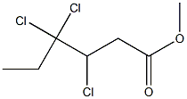 3,4,4-Trichlorocaproic acid methyl ester Struktur