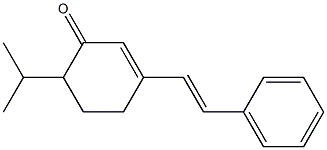 6-Isopropyl-3-[(E)-2-(phenyl)ethenyl]-2-cyclohexen-1-one Struktur