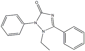 1-Ethyl-2,5-diphenyl-1,2-dihydro-3H-1,2,4-triazol-3-one Struktur