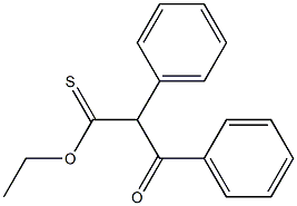 3-Oxo-3-phenyl-2-phenylthiopropionic acid ethyl ester Struktur