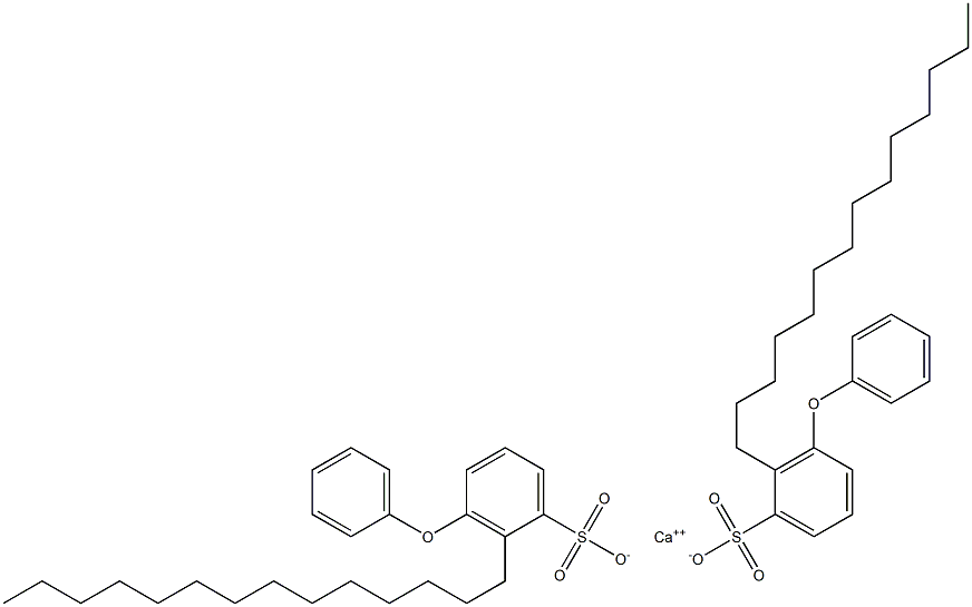 Bis(3-phenoxy-2-tetradecylbenzenesulfonic acid)calcium salt Struktur