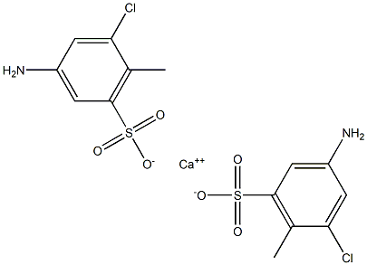 Bis(3-amino-5-chloro-6-methylbenzenesulfonic acid)calcium salt Struktur