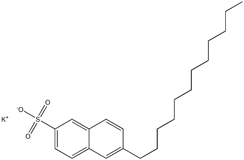 6-Dodecyl-2-naphthalenesulfonic acid potassium salt Struktur