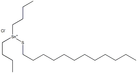 Dibutyl(dodecylthio)tin(IV) chloride Struktur