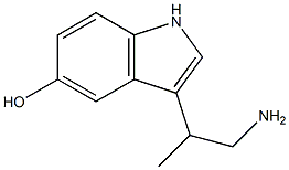 3-(1-Methyl-2-aminoethyl)-1H-indol-5-ol Struktur