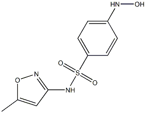 4-(Hydroxyamino)-N-(5-methylisoxazole-3-yl)benzenesulfonamide Struktur