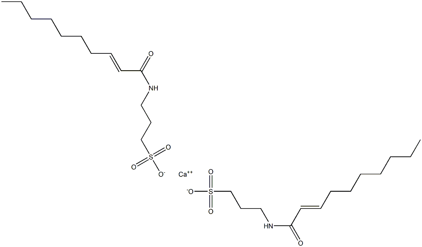 Bis[3-(2-decenoylamino)-1-propanesulfonic acid]calcium salt Struktur