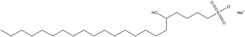 5-Hydroxydocosane-1-sulfonic acid sodium salt Struktur