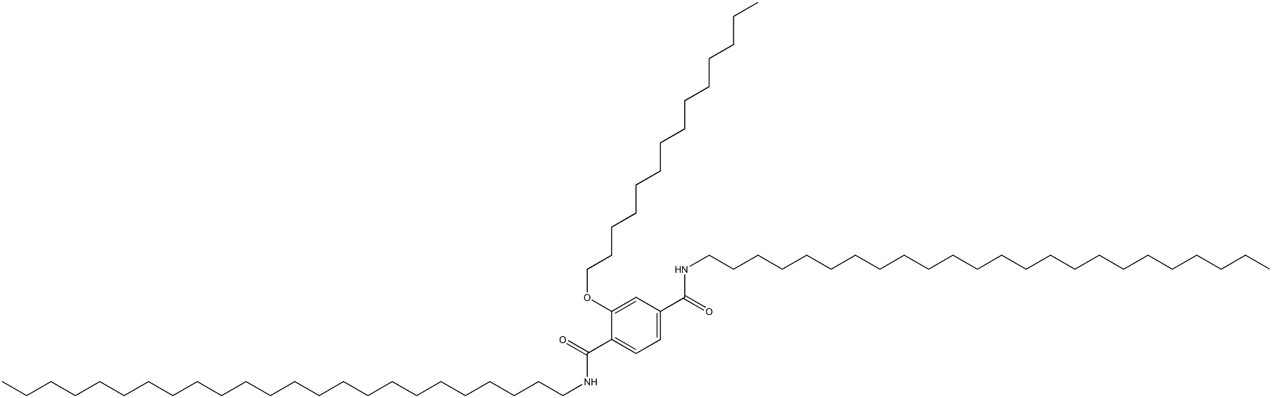 2-(Tetradecyloxy)-N,N'-ditetracosylterephthalamide Struktur