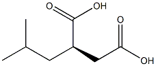 [R,(+)]-(2-Methylpropyl)succinic acid Struktur