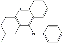 1,2,3,4-Tetrahydro-2-methyl-9-[(phenyl)amino]acridine Struktur