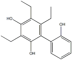 3,5,6-Triethyl-1,1'-biphenyl-2,2',4-triol Struktur